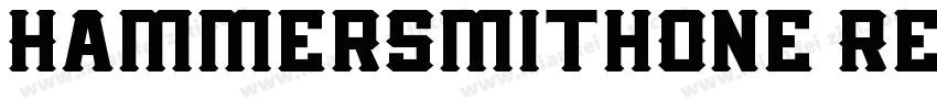HammersmithOne Regul字体转换